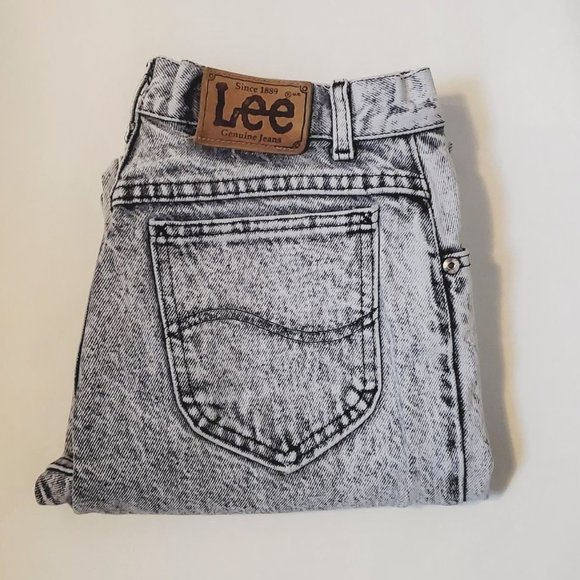 LEE VINTAGE ACID WASH GREY JEANS - Picture 2 of 11